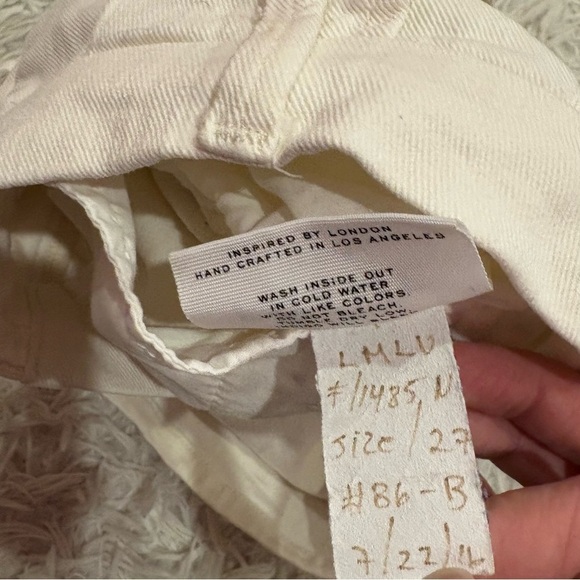 Frame denim lace up‎ Mini Skirt parchment off white size 27 - Picture 8 of 10